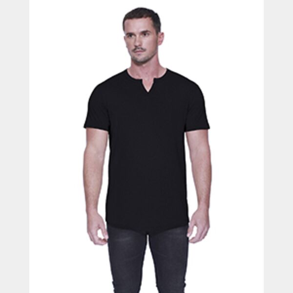 Men's Cotton/Modal Slit V-Neck Thumbnail