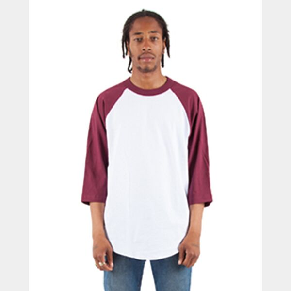 Adult Three-Quarter Sleeve Raglan T-Shirt Thumbnail