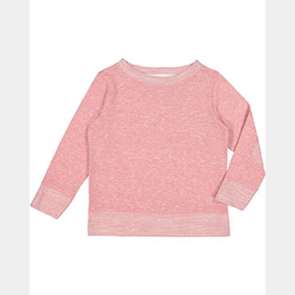 Toddler Harborside Melange French Terry Crewneck with Elbow Patches Thumbnail