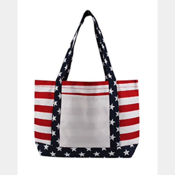 Patriotic Beach Tote Bag Thumbnail