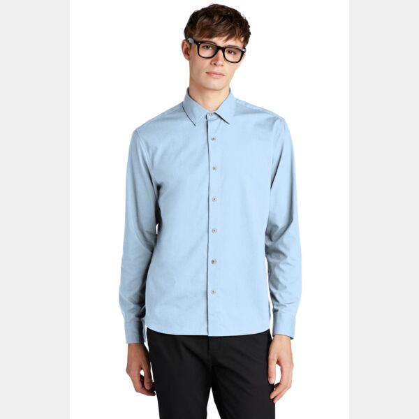 Long Sleeve Stretch Woven Shirt Thumbnail