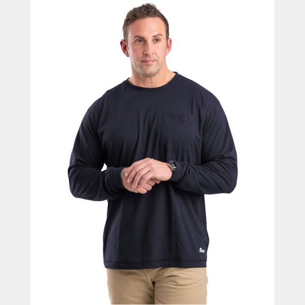 Unisex Performance Long-Sleeve Pocket T-Shirt Thumbnail