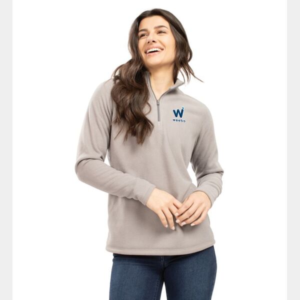 Ladies Micro-Lite Fleece 1/4 Zip Pullover Thumbnail