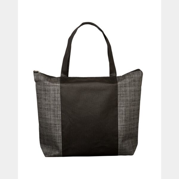 Tonal Non-Woven Zipper Trade Show Tote Bag Thumbnail