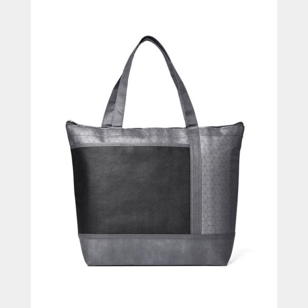 Hexagon Pattern Non-Woven Cooler Tote Bag Thumbnail