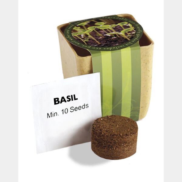 Flower Pot Set With Basil Seeds Thumbnail