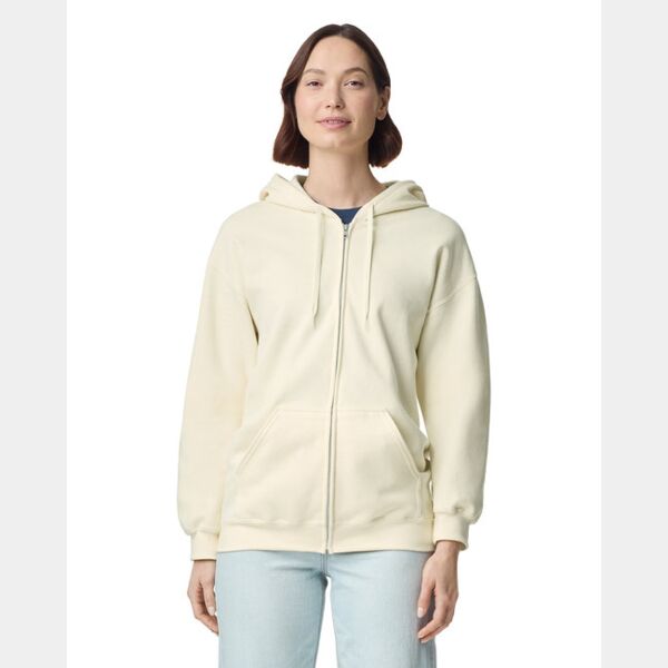 Unisex Softstyle Fleece Full Zip Hooded Sweatshirt Thumbnail