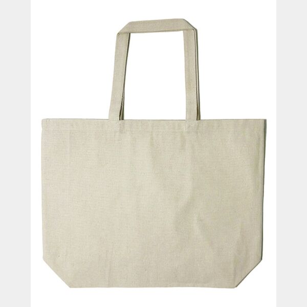 Jumbo Recycled Midweight Gusseted Canvas Tote Thumbnail