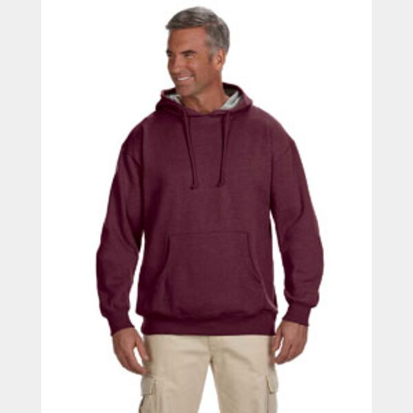 Unisex Heathered Fleece Pullover Hooded Sweatshirt Thumbnail