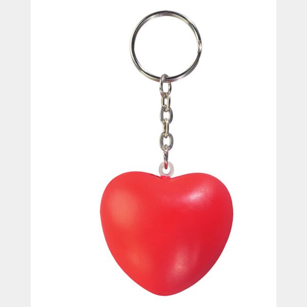 Heart Shape Stress Ball Keychain Thumbnail