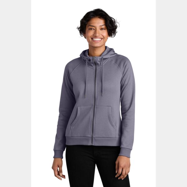 Women's Organic CVC Fleece Full Zip Hoodie Thumbnail