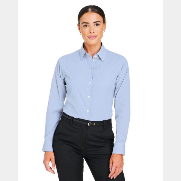 Women's CrownLux Performance® Microstripe Dress Shirt Thumbnail