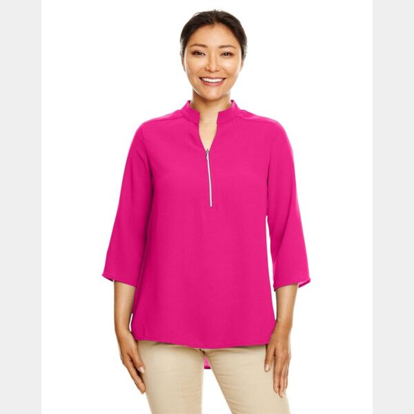 Women's Perfect Fit™  Three-Quarter Sleeve Crepe Tunic Thumbnail