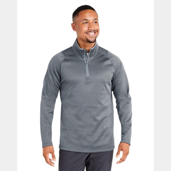 Men's Waffle Fleece Quarter-Zip Pullover Thumbnail