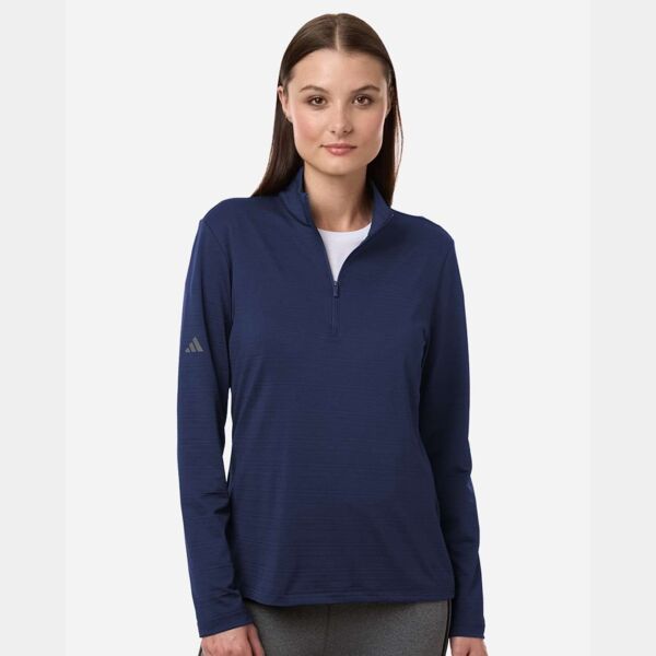 Women's Textured Stripe Quarter-Zip Pullover Thumbnail