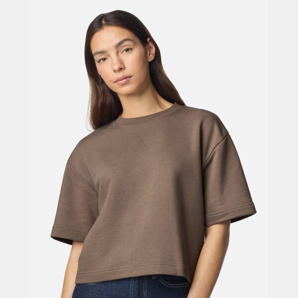 Women's French Terry Mid-Length Boxy Top Thumbnail