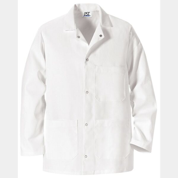 Gripper Front Short Butcher Coat Thumbnail