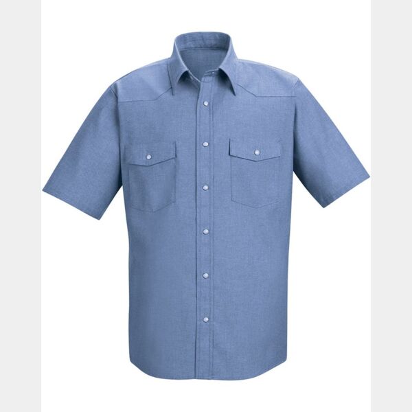 Men's Deluxe Western Style Short Sleeve Shirt Thumbnail