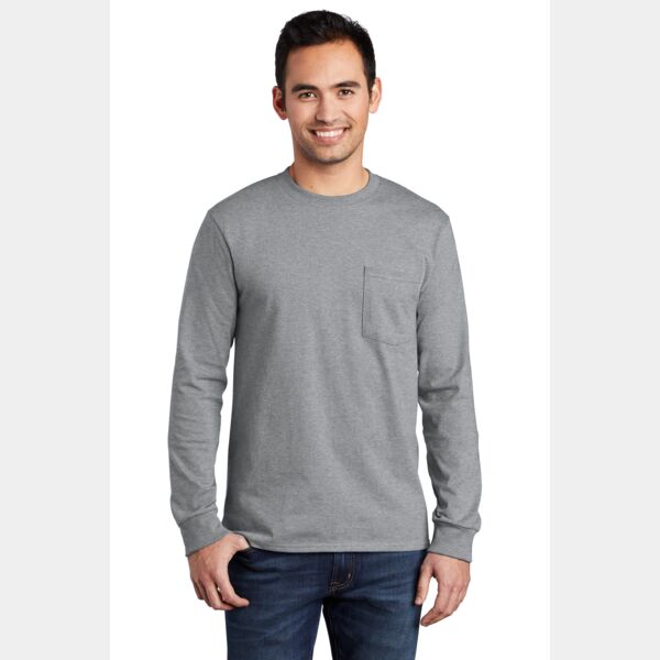 Tall Long Sleeve Essential Pocket Tee Thumbnail