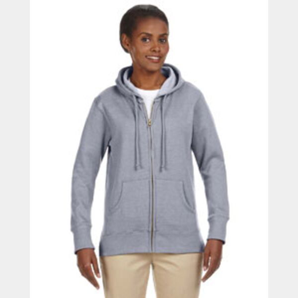 Ladies' Heathered Full-Zip Hooded Sweatshirt Thumbnail