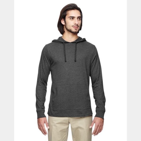 Unisex Eco Blend Long-Sleeve Pullover Hooded T-Shirt Thumbnail