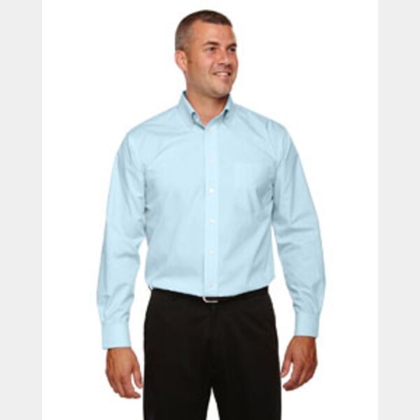 Men's Crown Collection® Solid Broadcloth Woven Shirt Thumbnail