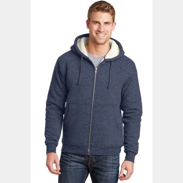Heavyweight Sherpa Lined Hooded Fleece Jacket Thumbnail