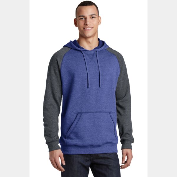 Young Mens Lightweight Fleece Raglan Hoodie Thumbnail