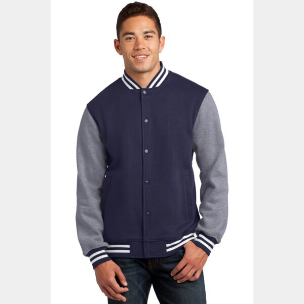 Fleece Letterman Jacket Thumbnail