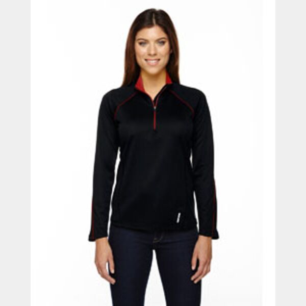 Ladies' Radar Quarter-Zip Performance Long-Sleeve Top Thumbnail