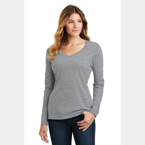 Women's Long Sleeve Fan Favorite V Neck Tee Thumbnail