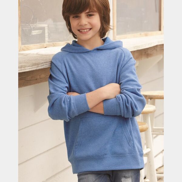 Youth Lightweight Special Blend Raglan Hooded Sweatshirt Thumbnail