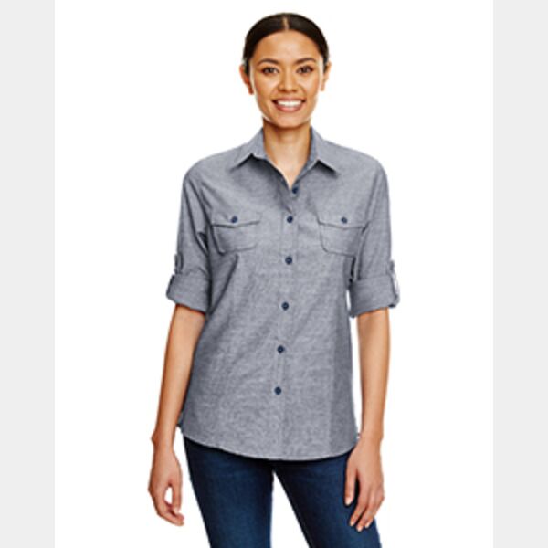 Ladies' Chambray Woven Shirt Thumbnail