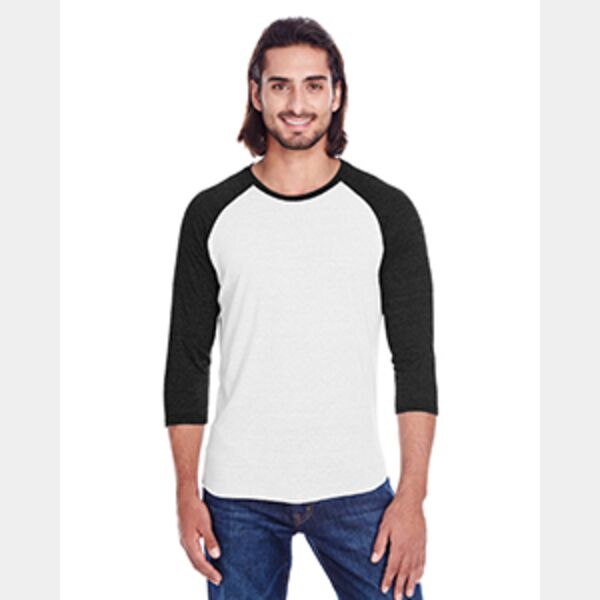 Unisex Triblend Three-Quarter Sleeve Raglan Thumbnail