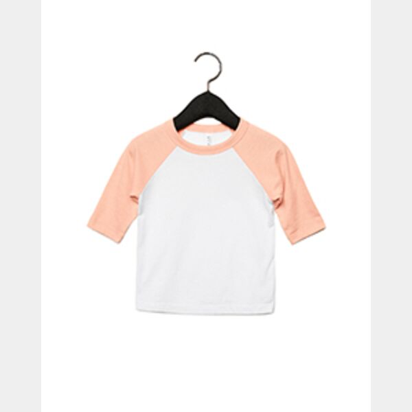 Toddler Three-Quarter Sleeve Baseball T-Shirt Thumbnail