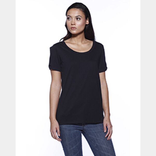 Ladies' CVC Twist Sleeve Top Thumbnail