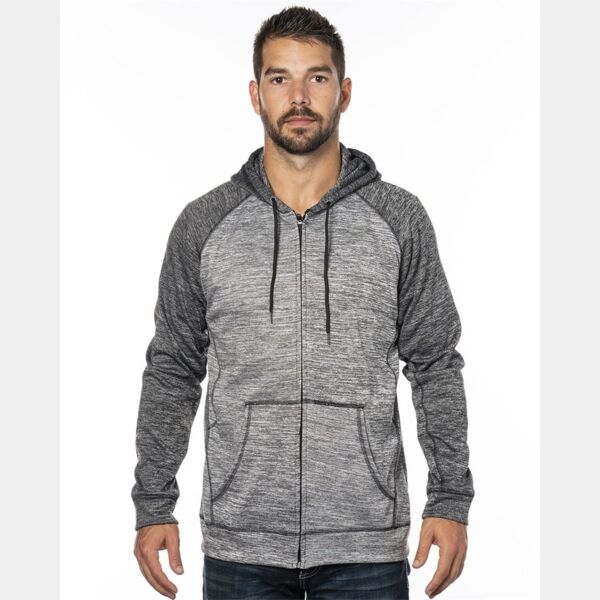Men's Performance Raglan Full-Zip Sweatshirt Thumbnail