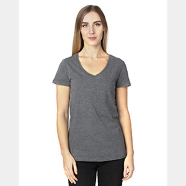 Ladies' Ultimate CVC V-Neck T-Shirt Thumbnail