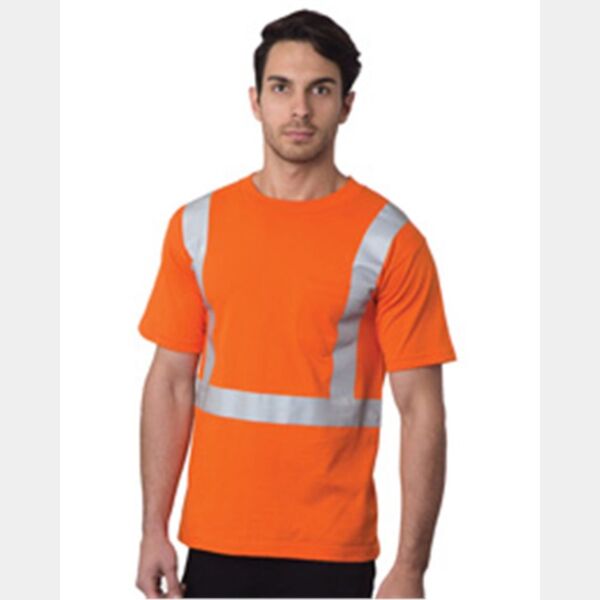 Unisex USA-Made High Visibility Pocket T-Shirt Thumbnail