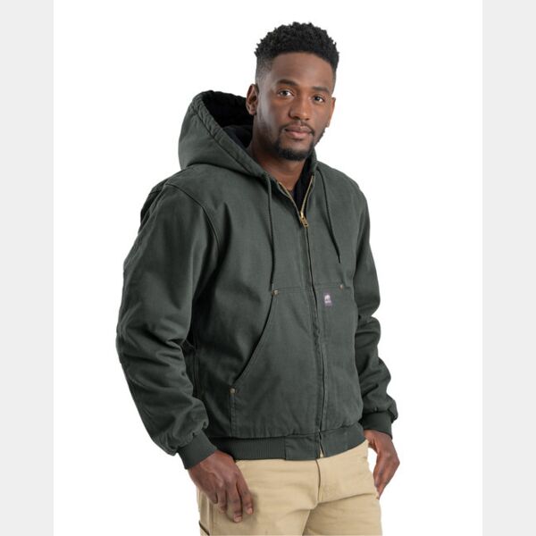 Men's Tall Highland Washed Cotton Duck Hooded Jacket Thumbnail