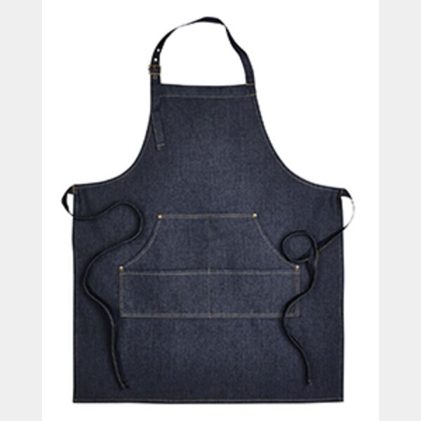 Unisex Jeans Stitch Denim Bib Apron Thumbnail