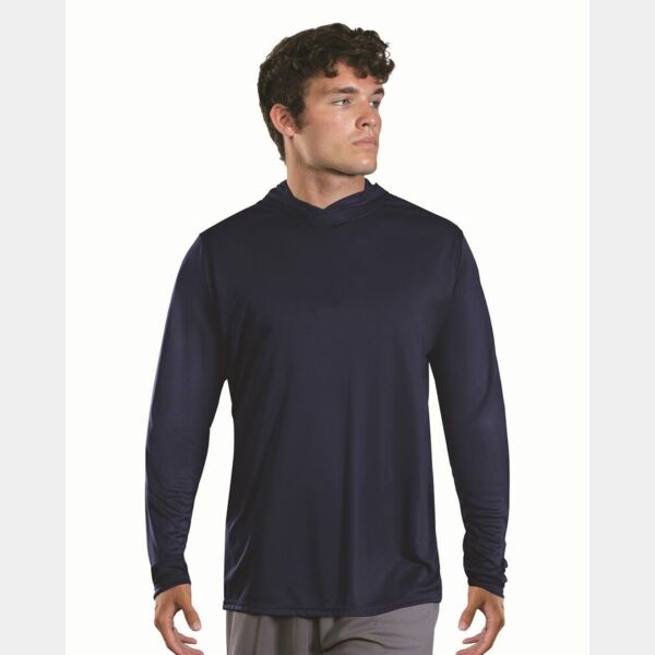 Men's Momentum Hooded Long Sleeve T-Shirt Thumbnail
