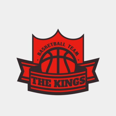 The Kings Basketball team Logo Template Thumbnail
