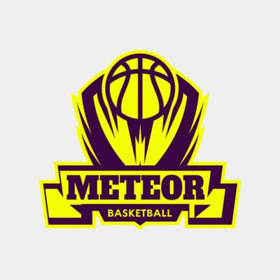 Meteor Basketball Logo Template Thumbnail