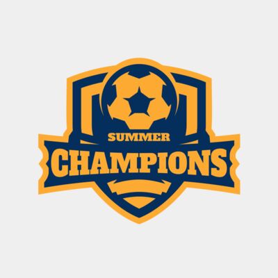 Champions Summer Soccer logo template Thumbnail