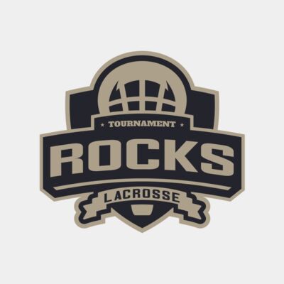 Rocks Tournament Lacrosse Logo Template Thumbnail