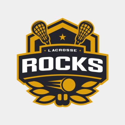Rocks Lacrosse Logo Template Thumbnail