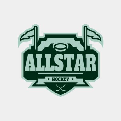 All Star Hockey Tournament logo template 02 Thumbnail