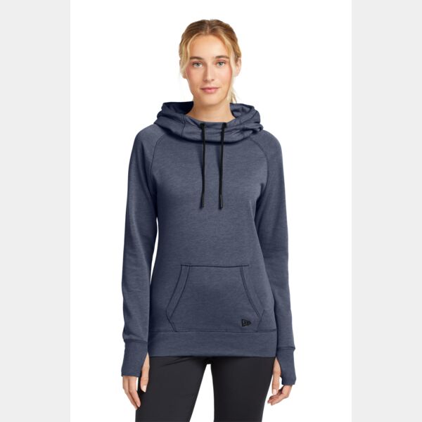 Ladies Tri Blend Fleece Pullover Hoodie Thumbnail