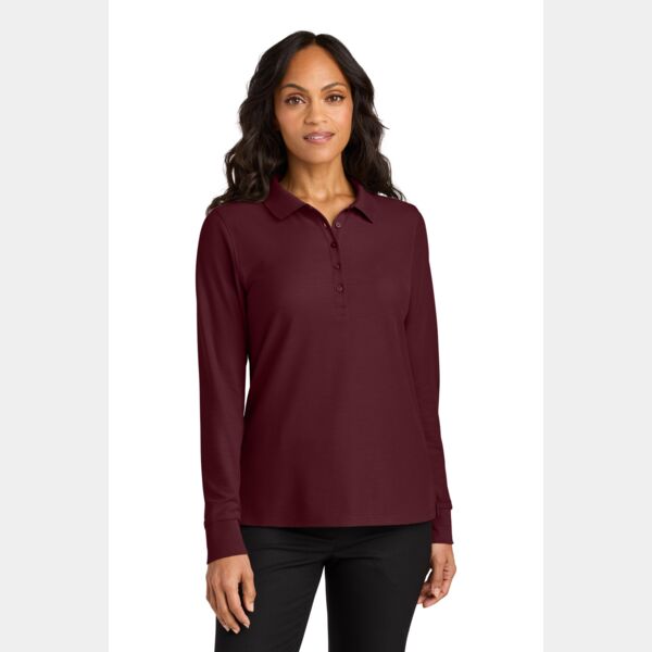 Women's Wearever Signature Pique Long Sleeve Polo Thumbnail